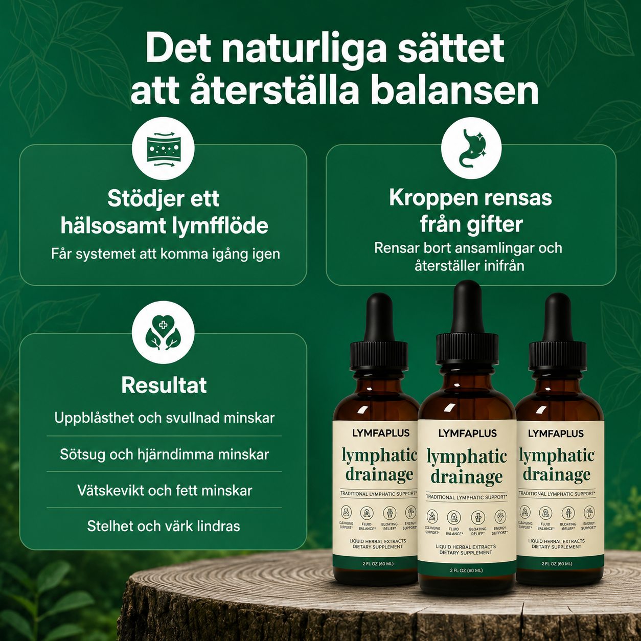 LymfaPlus™ – Bioaktivt lymfdräneringskomplex